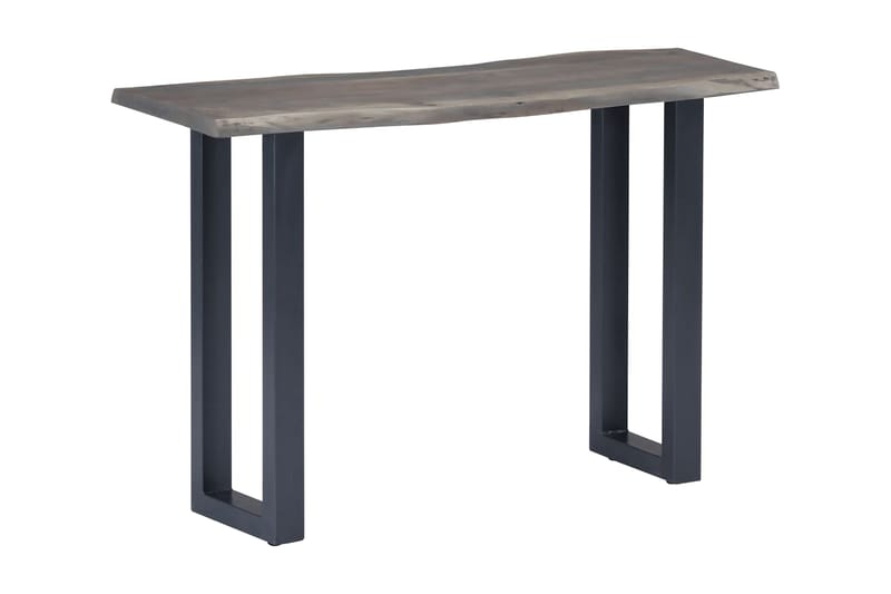Konsolbord grå 115x35x76 cm massivt akaciaträ och järn - Grå - Hallbord - Bord - Avlastningsbord & konsolbord