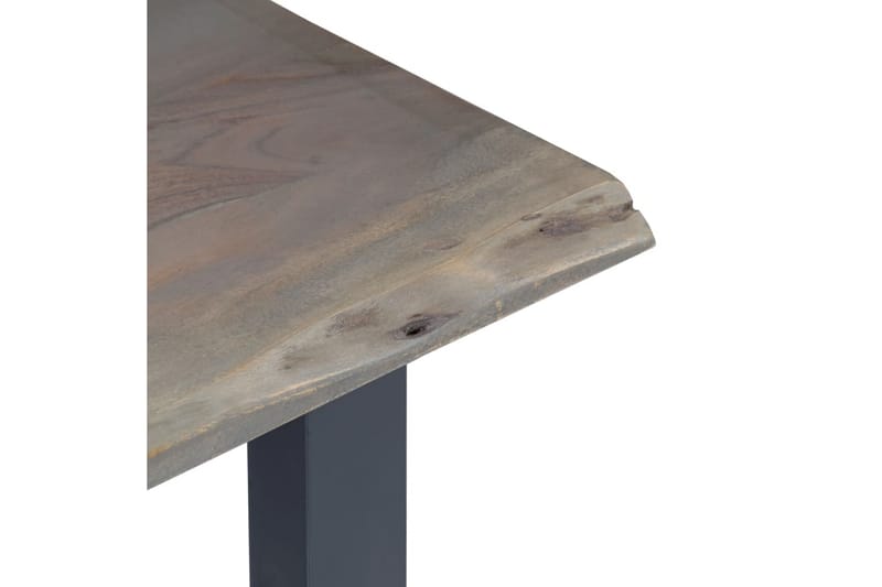 Konsolbord grå 115x35x76 cm massivt akaciaträ och järn - Grå - Möbler - Vardagsrum - Soffbord & vardagsrumsbord - Avlastningsbord & konsolbord