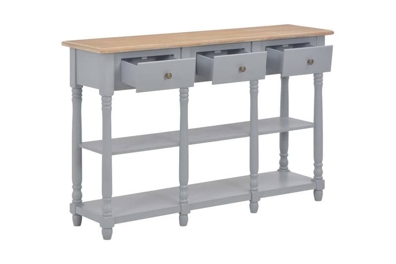 Konsolbord grå 120x30x76 cm MDF - Grå - Möbler - Vardagsrum - Soffbord & vardagsrumsbord - Avlastningsbord & konsolbord
