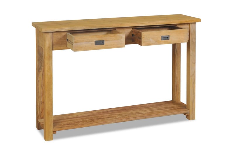 Konsolbord i massiv teak 120x30x80 cm - Brun - Möbler - Vardagsrum - Soffbord & vardagsrumsbord - Avlastningsbord & konsolbord