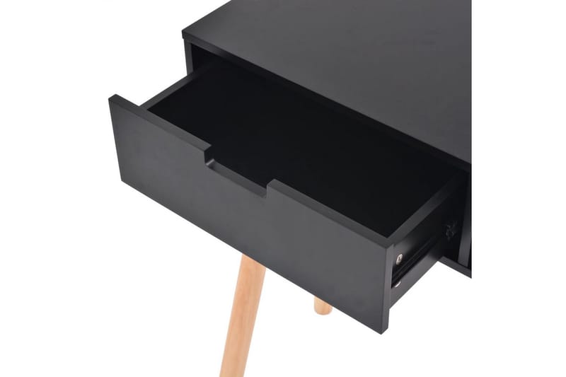 Konsolbord massiv furu 80x30x72 cm svart - Svart - Hallbord - Bord - Avlastningsbord & konsolbord