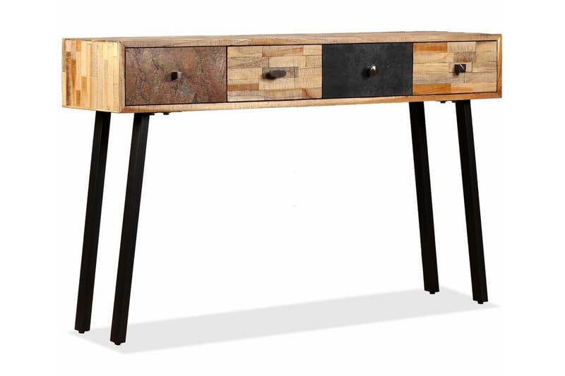 Konsolbord massivt återvunnet teakträ 120x30x76 cm - Flerfärgad - Möbler - Vardagsrum - Soffbord & vardagsrumsbord - Avlastningsbord & konsolbord