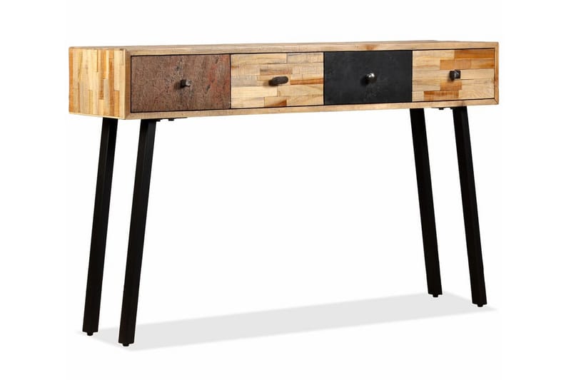 Konsolbord massivt återvunnet teakträ 120x30x76 cm - Flerfärgad - Möbler - Vardagsrum - Soffbord & vardagsrumsbord - Avlastningsbord & konsolbord