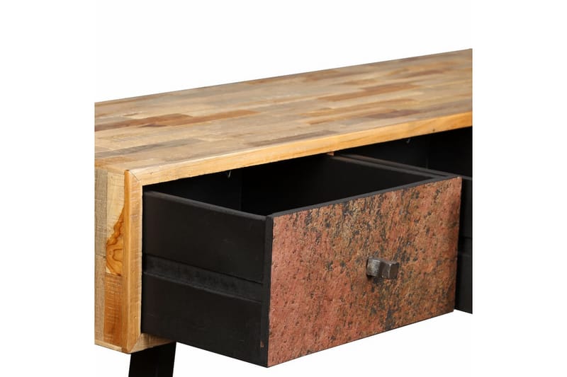 Konsolbord massivt återvunnet teakträ 120x30x76 cm - Flerfärgad - Möbler - Vardagsrum - Soffbord & vardagsrumsbord - Avlastningsbord & konsolbord