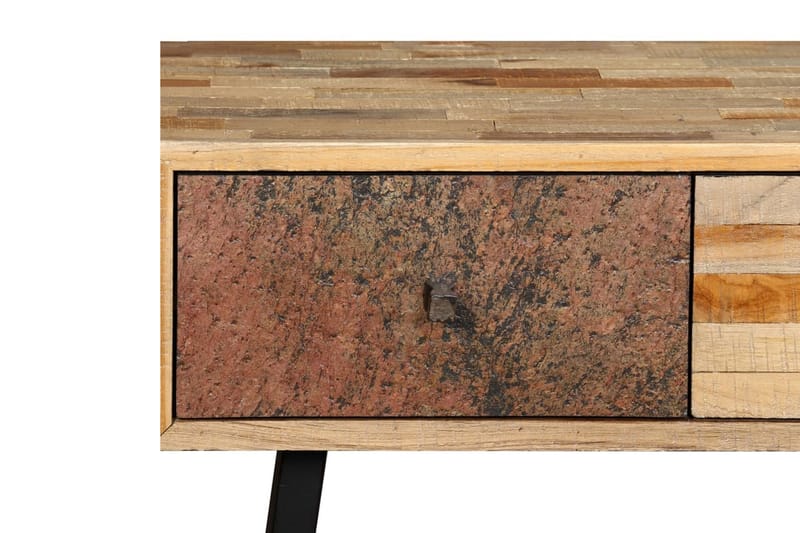 Konsolbord massivt återvunnet teakträ 120x30x76 cm - Flerfärgad - Möbler - Vardagsrum - Soffbord & vardagsrumsbord - Avlastningsbord & konsolbord