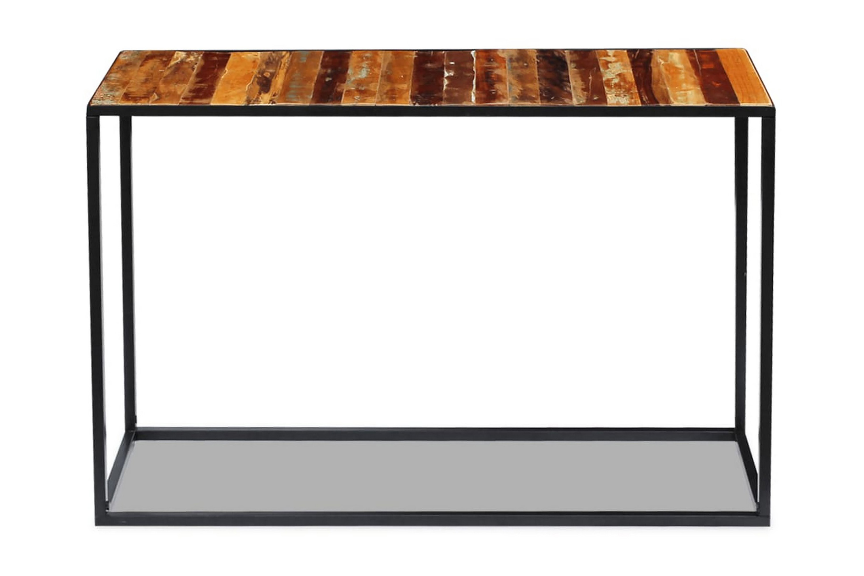 Konsolbord massivt återvunnet trä 110x35x76 cm – Flerfärgad
