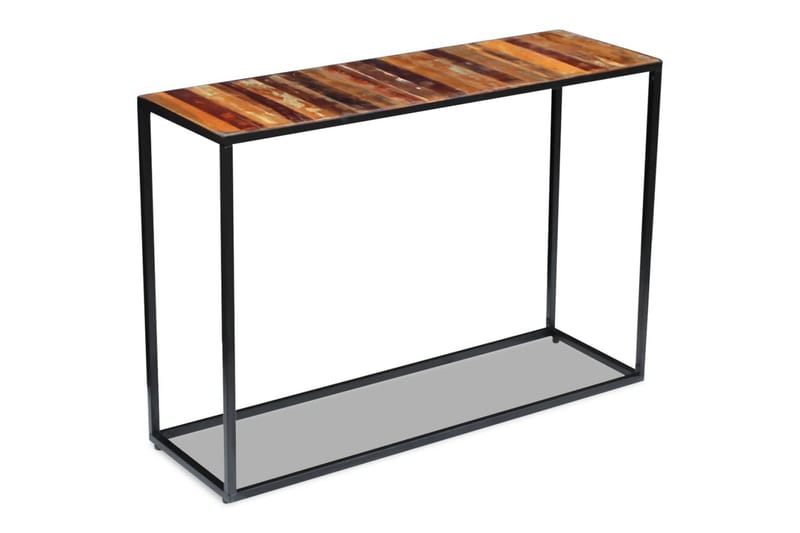 Konsolbord massivt återvunnet trä 110x35x76 cm - Flerfärgad - Hallbord - Bord - Avlastningsbord & konsolbord