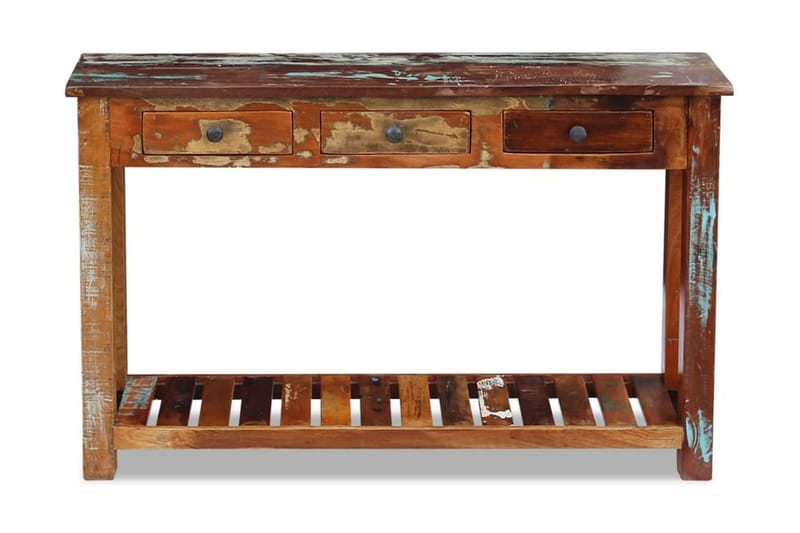 Konsolbord massivt återvunnet trä 120x30x76 cm - Brun - Hallbord - Bord - Avlastningsbord & konsolbord
