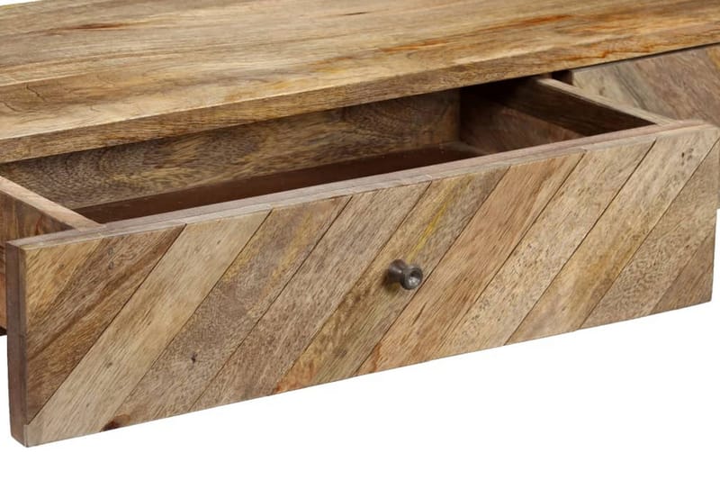 Konsolbord massivt mangoträ 118x30x80 cm - Brun - Hallbord - Bord - Avlastningsbord & konsolbord