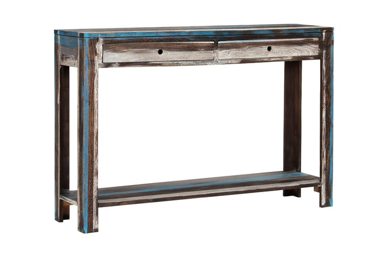 Konsolbord massivt trä vintage 118x30x80 cm - Brun - Hallbord - Bord - Avlastningsbord & konsolbord
