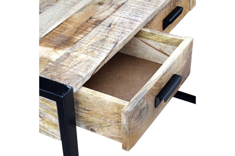 Konsolbord med 3 lådor massivt mangoträ 110x35x78 cm - Brun - Bord - Avlastningsbord & konsolbord - Hallbord