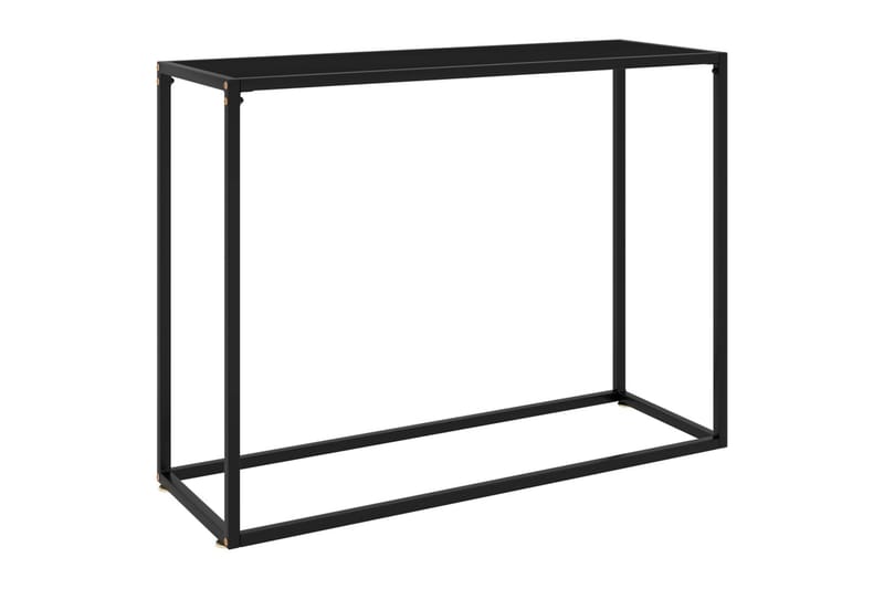 Konsolbord svart 100x35x75 cm härdat glas - Svart - Möbler - Vardagsrum - Soffbord & vardagsrumsbord - Avlastningsbord & konsolbord