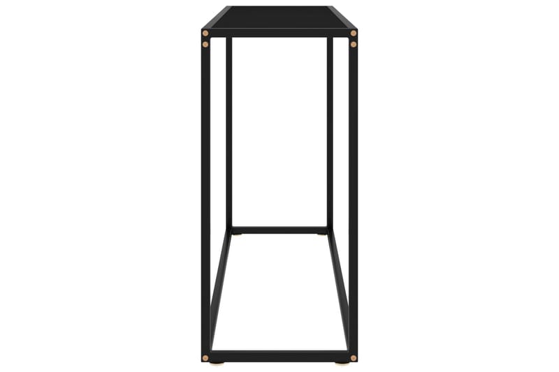 Konsolbord svart 100x35x75 cm härdat glas - Svart - Möbler - Vardagsrum - Soffbord & vardagsrumsbord - Avlastningsbord & konsolbord