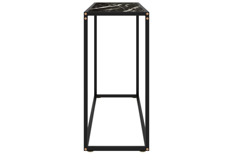 Konsolbord svart 100x35x75 cm härdat glas - Svart - Möbler - Vardagsrum - Soffbord & vardagsrumsbord - Avlastningsbord & konsolbord