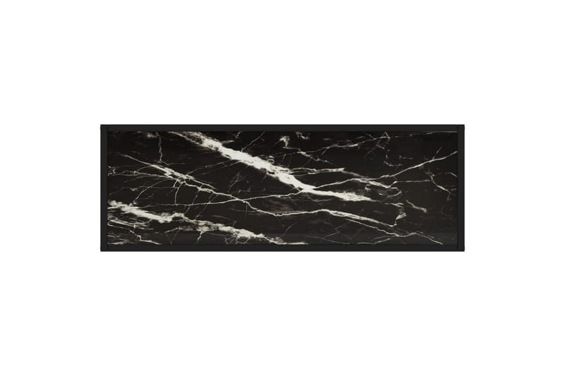Konsolbord svart 100x35x75 cm härdat glas - Svart - Möbler - Vardagsrum - Soffbord & vardagsrumsbord - Avlastningsbord & konsolbord