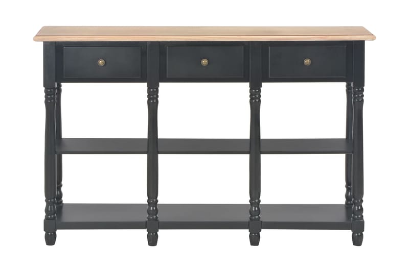Konsolbord svart 120x30x76 cm MDF - Svart - Möbler - Vardagsrum - Soffbord & vardagsrumsbord - Avlastningsbord & konsolbord
