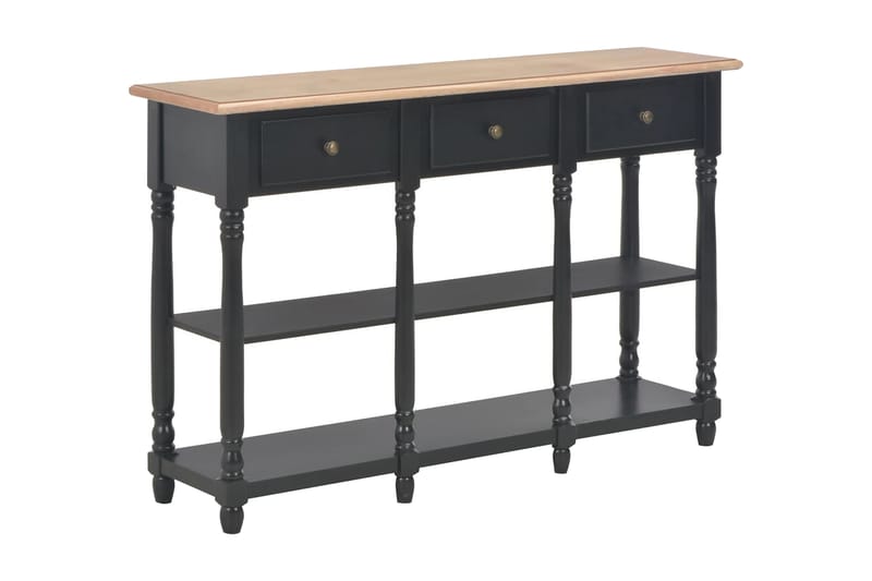 Konsolbord svart 120x30x76 cm MDF - Svart - Möbler - Vardagsrum - Soffbord & vardagsrumsbord - Avlastningsbord & konsolbord