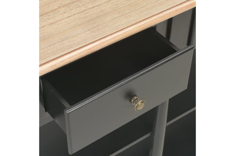 Konsolbord svart 120x30x76 cm MDF - Svart - Möbler - Vardagsrum - Soffbord & vardagsrumsbord - Avlastningsbord & konsolbord