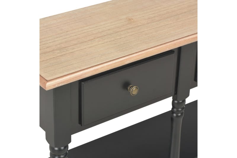 Konsolbord svart 120x30x76 cm MDF - Svart - Möbler - Vardagsrum - Soffbord & vardagsrumsbord - Avlastningsbord & konsolbord