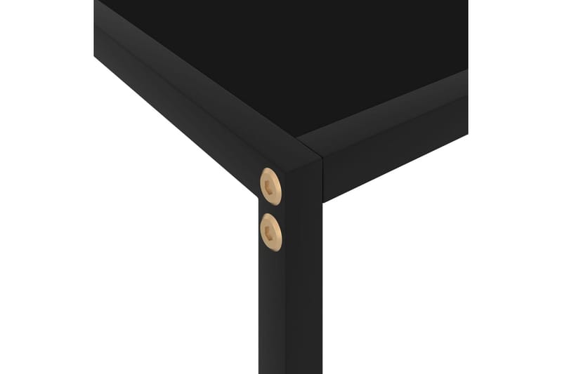 Konsolbord svart 120x35x75 cm härdat glas - Svart - Möbler - Vardagsrum - Soffbord & vardagsrumsbord - Avlastningsbord & konsolbord