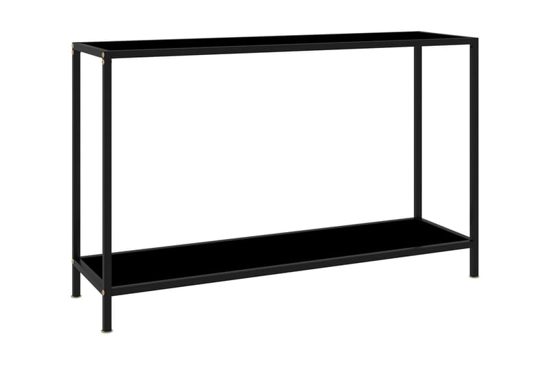 Konsolbord svart 120x35x75 cm härdat glas - Svart - Möbler - Vardagsrum - Soffbord & vardagsrumsbord - Avlastningsbord & konsolbord