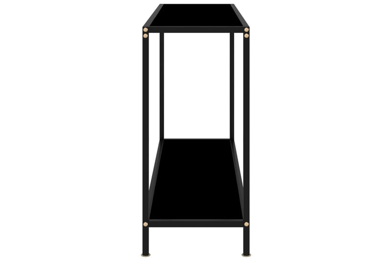Konsolbord svart 120x35x75 cm härdat glas - Svart - Möbler - Vardagsrum - Soffbord & vardagsrumsbord - Avlastningsbord & konsolbord