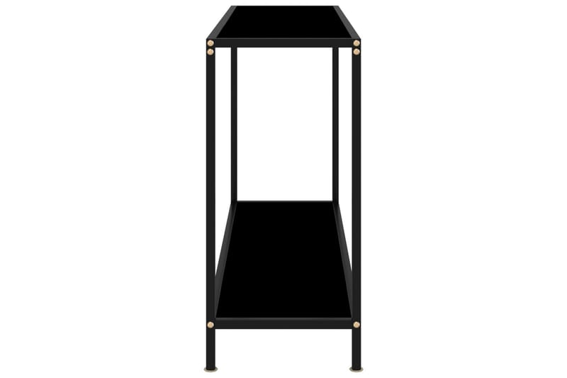 Konsolbord svart 120x35x75 cm härdat glas - Svart - Hallbord - Bord - Avlastningsbord & konsolbord