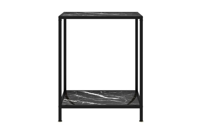 Konsolbord svart 60x35x75 cm härdat glas - Svart - Brickbord - Bord - Sidobord & lampbord