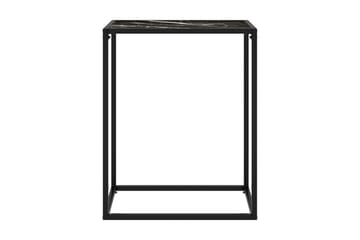 Konsolbord svart 60x35x75 cm härdat glas