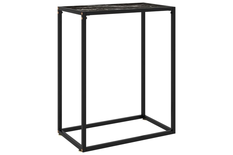 Konsolbord svart 60x35x75 cm härdat glas - Svart - Möbler - Vardagsrum - Soffbord & vardagsrumsbord - Avlastningsbord & konsolbord