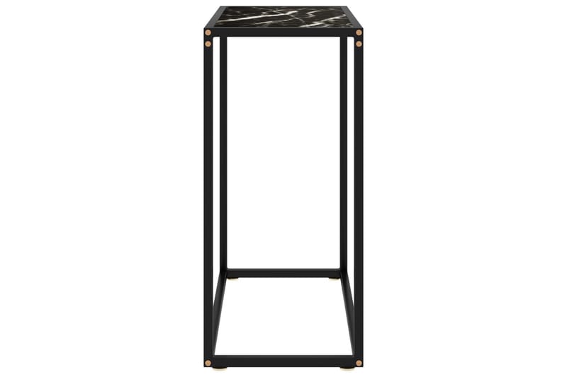 Konsolbord svart 60x35x75 cm härdat glas - Svart - Möbler - Vardagsrum - Soffbord & vardagsrumsbord - Avlastningsbord & konsolbord