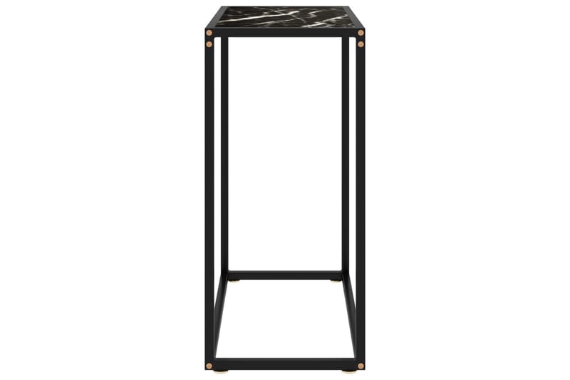 Konsolbord svart 60x35x75 cm härdat glas - Svart - Hallbord - Bord - Avlastningsbord & konsolbord