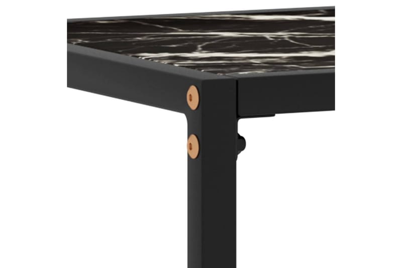 Konsolbord svart 60x35x75 cm härdat glas - Svart - Möbler - Vardagsrum - Soffbord & vardagsrumsbord - Avlastningsbord & konsolbord