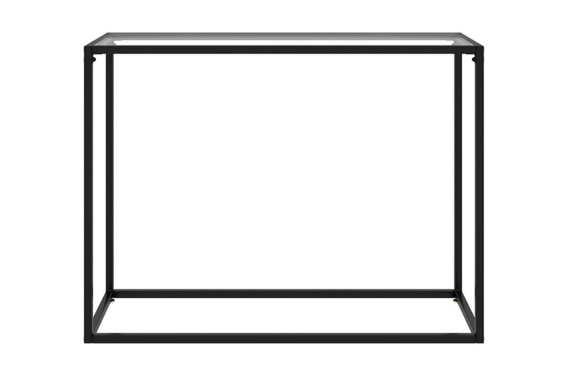 Konsolbord transparent 100x35x75 cm härdat glas - Transparent - Hallbord - Bord - Avlastningsbord & konsolbord