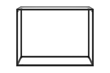 Konsolbord transparent 100x35x75 cm härdat glas