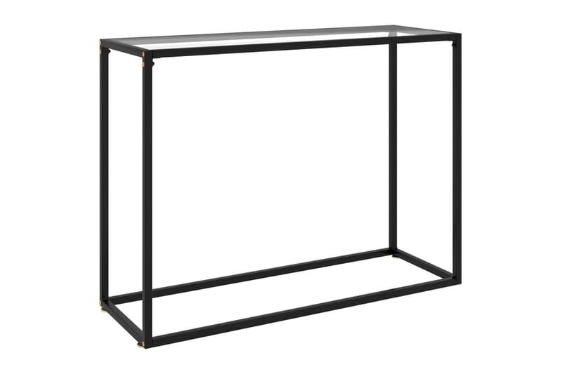 Konsolbord transparent 100x35x75 cm härdat glas - Transparent - Möbler - Vardagsrum - Soffbord & vardagsrumsbord - Avlastningsbord & konsolbord