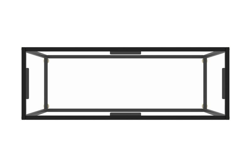 Konsolbord transparent 100x35x75 cm härdat glas - Transparent - Möbler - Vardagsrum - Soffbord & vardagsrumsbord - Avlastningsbord & konsolbord