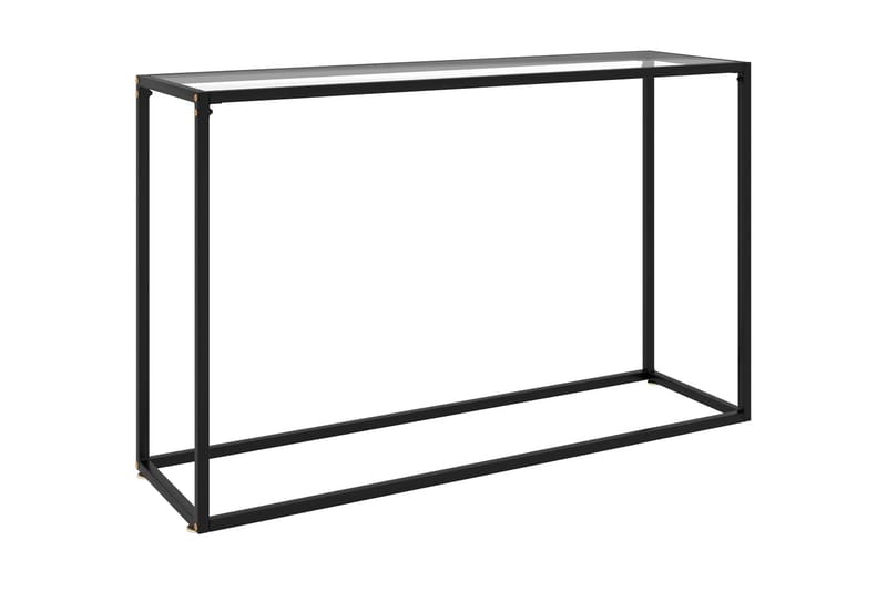 Konsolbord transparent 120x35x75 cm härdat glas - Transparent - Möbler - Vardagsrum - Soffbord & vardagsrumsbord - Avlastningsbord & konsolbord
