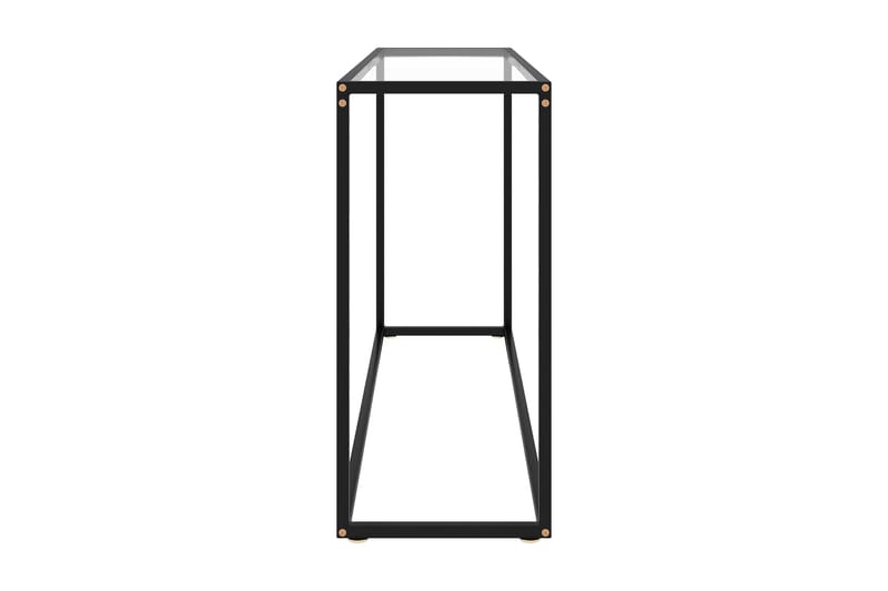 Konsolbord transparent 120x35x75 cm härdat glas - Transparent - Möbler - Vardagsrum - Soffbord & vardagsrumsbord - Avlastningsbord & konsolbord