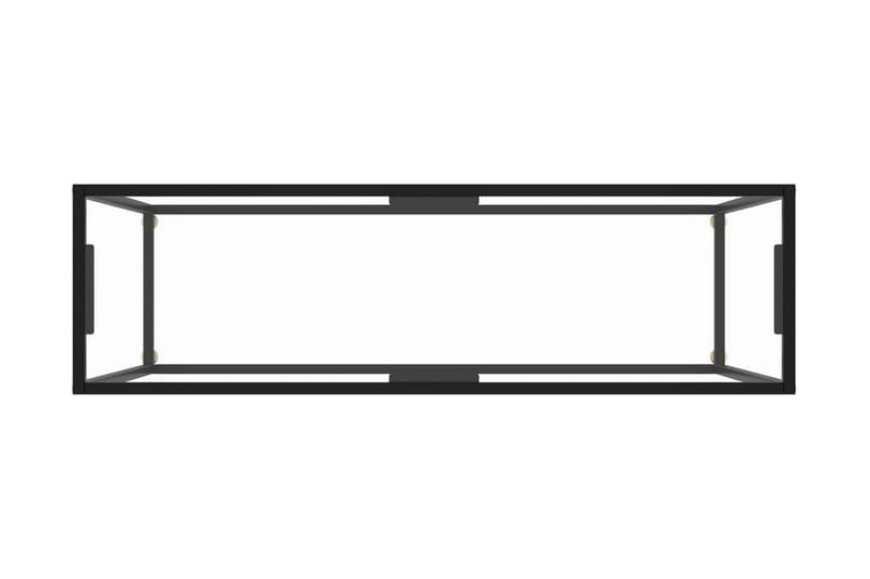 Konsolbord transparent 120x35x75 cm härdat glas - Transparent - Möbler - Vardagsrum - Soffbord & vardagsrumsbord - Avlastningsbord & konsolbord