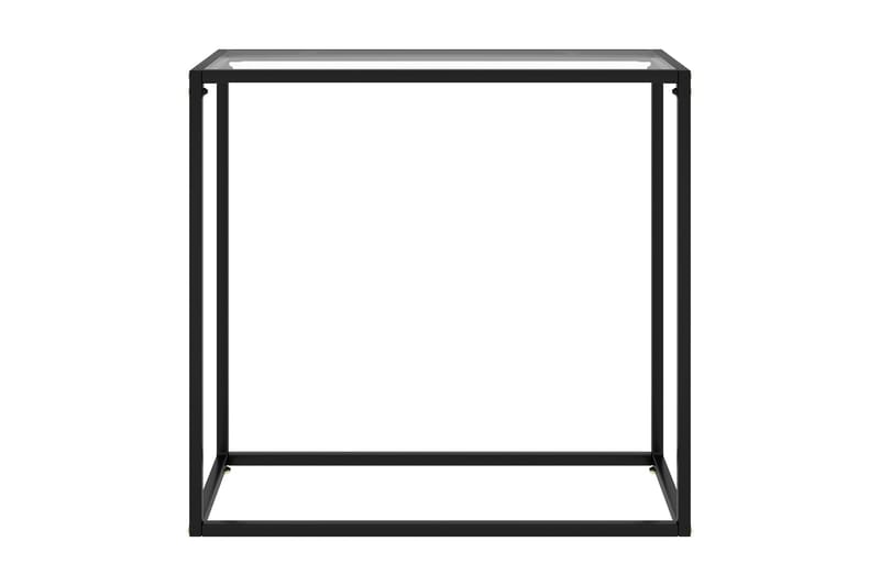 Konsolbord transparent 80x35x75 cm härdat glas - Transparent - Möbler - Vardagsrum - Soffbord & vardagsrumsbord - Avlastningsbord & konsolbord