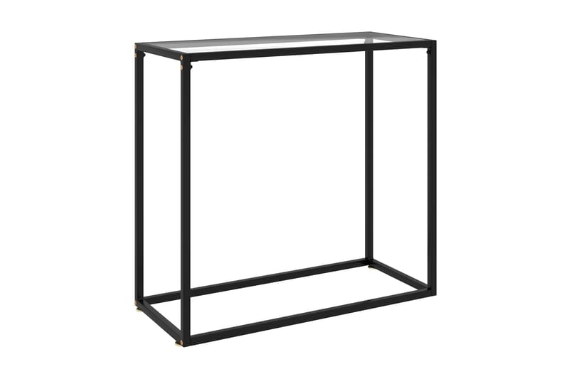 Konsolbord transparent 80x35x75 cm härdat glas - Transparent - Möbler - Vardagsrum - Soffbord & vardagsrumsbord - Avlastningsbord & konsolbord