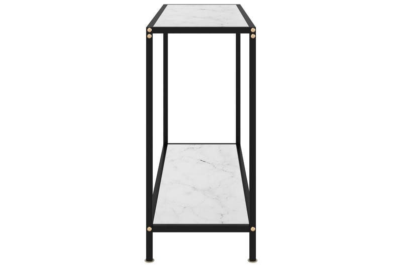 Konsolbord vit 100x35x75 cm härdat glas - Vit - Möbler - Vardagsrum - Soffbord & vardagsrumsbord - Avlastningsbord & konsolbord