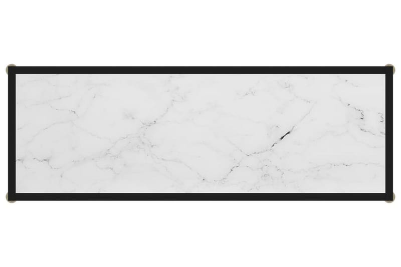 Konsolbord vit 100x35x75 cm härdat glas - Vit - Möbler - Vardagsrum - Soffbord & vardagsrumsbord - Avlastningsbord & konsolbord