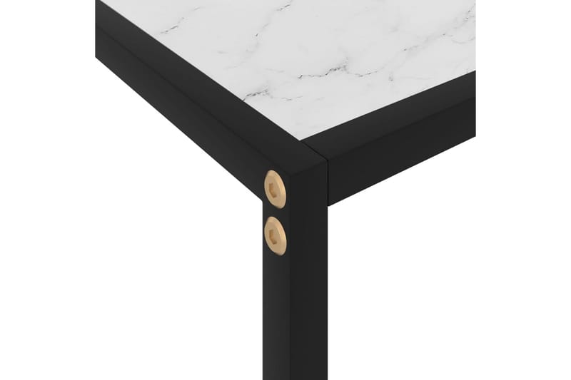 Konsolbord vit 100x35x75 cm härdat glas - Vit - Möbler - Vardagsrum - Soffbord & vardagsrumsbord - Avlastningsbord & konsolbord