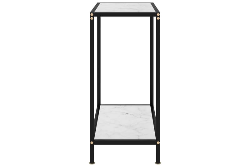 Konsolbord vit 60x35x75 cm härdat glas - Vit - Möbler - Vardagsrum - Soffbord & vardagsrumsbord - Avlastningsbord & konsolbord
