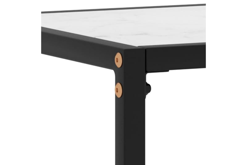 Konsolbord vit 60x35x75 cm härdat glas - Vit - Möbler - Vardagsrum - Soffbord & vardagsrumsbord - Avlastningsbord & konsolbord