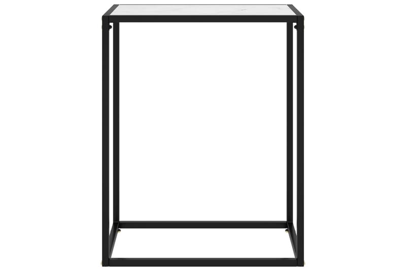 Konsolbord vit 60x35x75 cm härdat glas - Vit - Möbler - Vardagsrum - Soffbord & vardagsrumsbord - Avlastningsbord & konsolbord