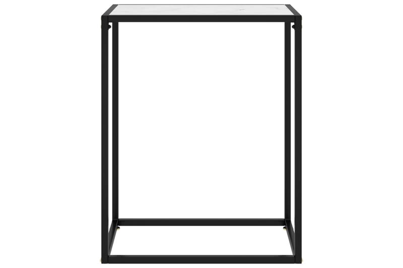 Konsolbord vit 60x35x75 cm härdat glas - Vit - Hallbord - Bord - Avlastningsbord & konsolbord