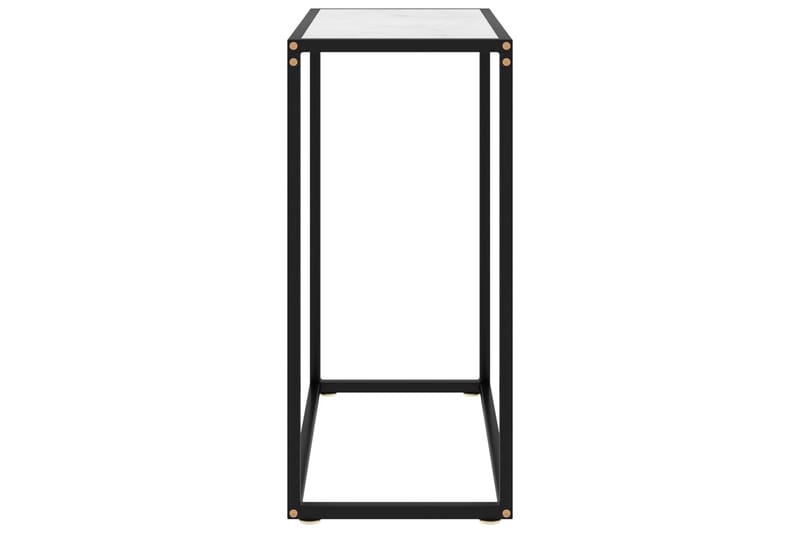 Konsolbord vit 60x35x75 cm härdat glas - Vit - Möbler - Vardagsrum - Soffbord & vardagsrumsbord - Avlastningsbord & konsolbord